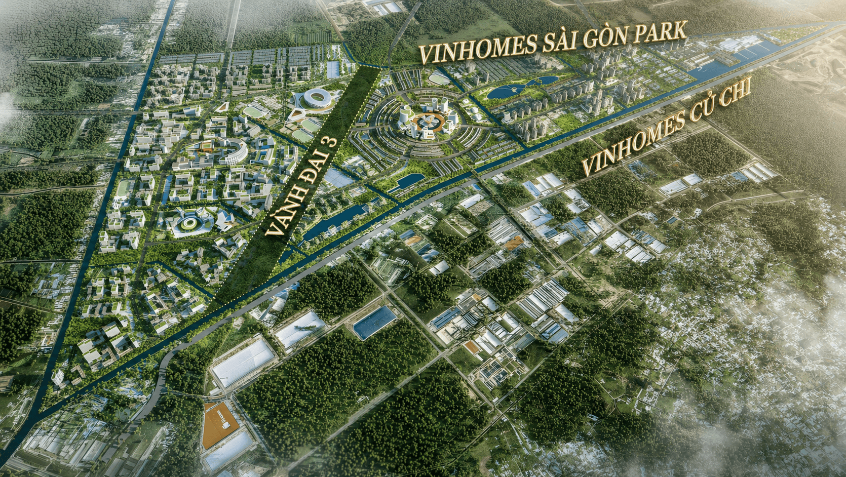 Phối cảnh tổng thể Vinhomes Sài Gòn Park