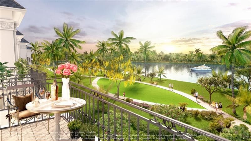 Ban công nhà mẫu Vinhomes Sài Gòn Park