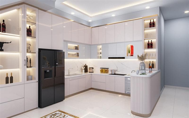 Không gian bếp hiện đại tại Vinhomes Sài Gòn Park