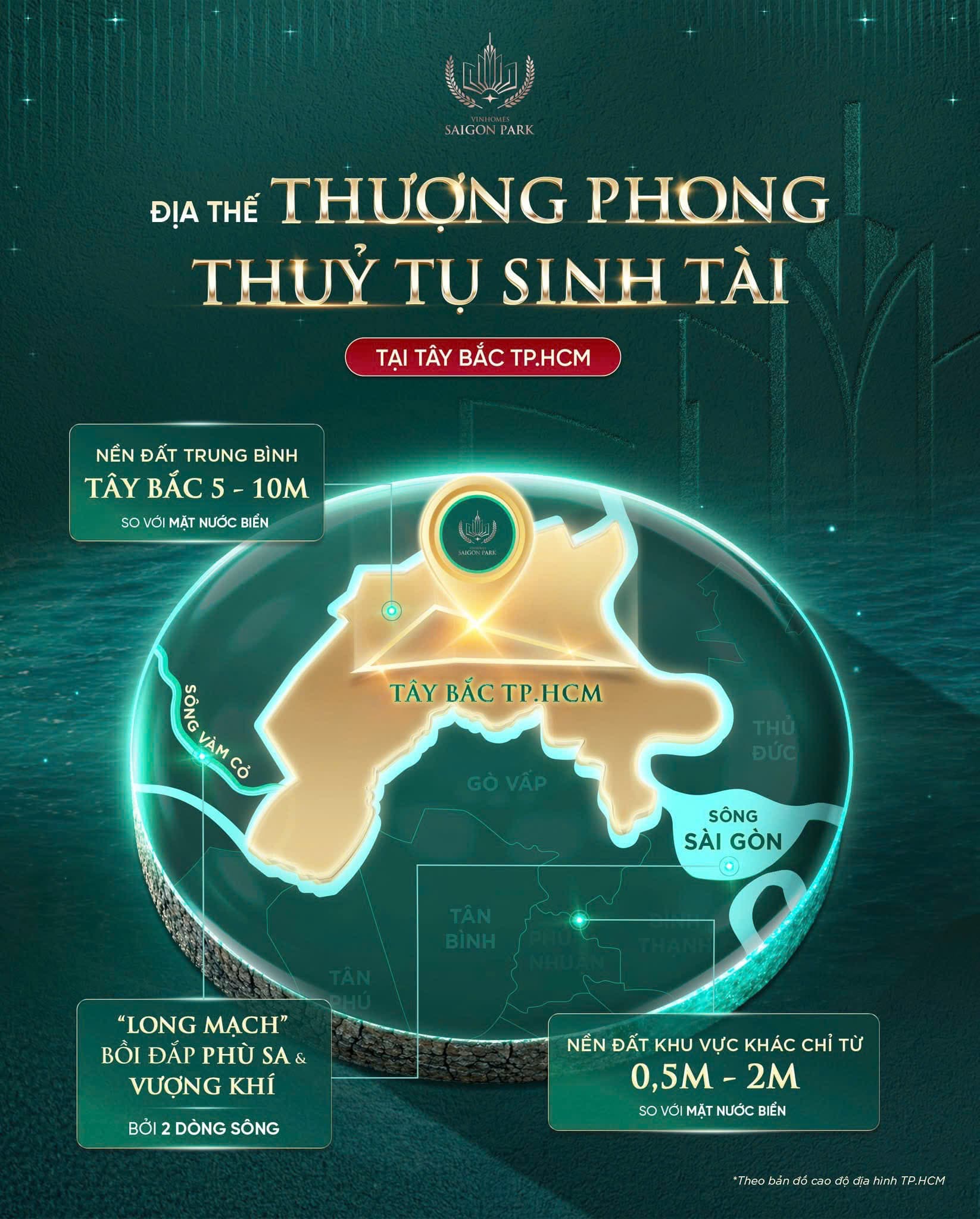 Địa thế “thượng phong - thủy tụ sinh tài” tại Tây Bắc TP. HCM