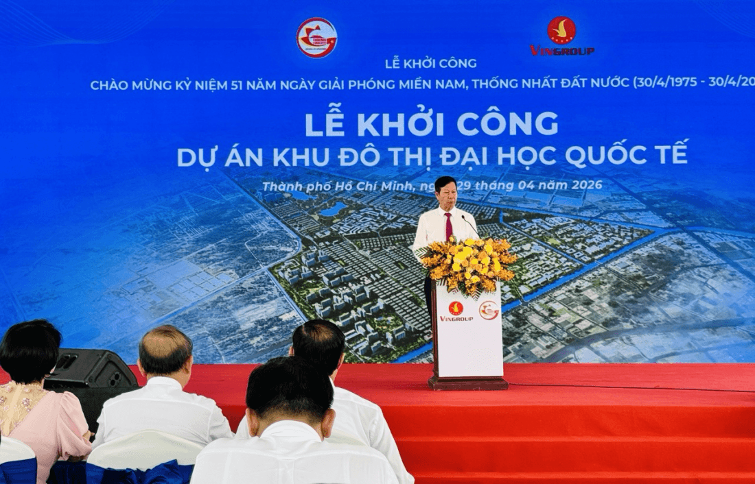 Vingroup khởi công Khu đô thị Đại học Quốc tế 880ha (Vinhomes Saigon Park)